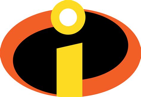 An Orange Black And Yellow Circle With The Letter I In It S Center
