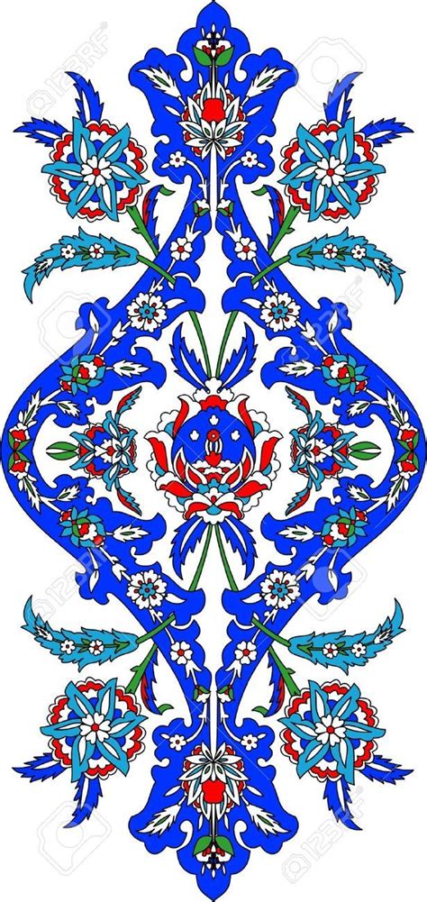 Ottoman Classical Pattern Of Hand Decoration Royalty Free Cliparts