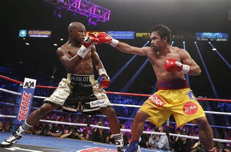Pacquiao showed freakish athleticism to beat the previously undefeated keith thurman in las vegas. Manny Pacquiao vs Floyd Mayweather: Filipino delivers ...