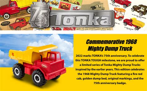 Tonka Steel Classics Commemorative 1968 Mighty Dump Truck 75th Anniversary