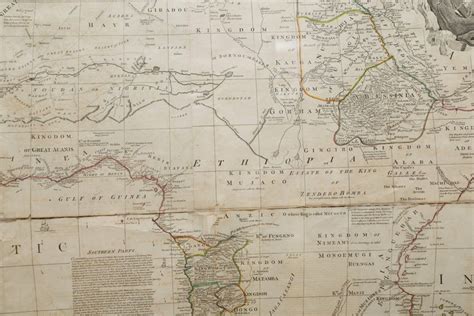 Rare Engraved Map Of Africa By Samuel Boulton 1800 At 1stdibs Map Of