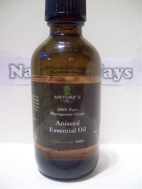 Aniseed Essential Oil 2oz/60 mL - Natural Ways