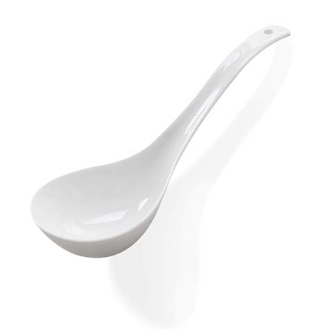 Buy Kslong Pure White Ceramic Soup Ladle Spoon China Big Ladle Spoons
