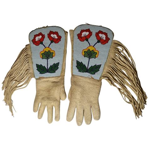 Fine Native American Indian Huron Beaded Moccasins For Sale At 1stdibs