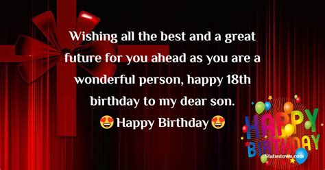 20 Best 18th Birthday Wishes For Son In April 2024