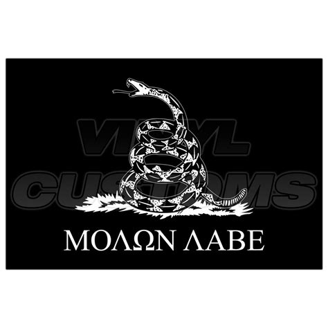 Molon Labe Vinyl Decal Sticker Gadsden Flag Tactical Subdued