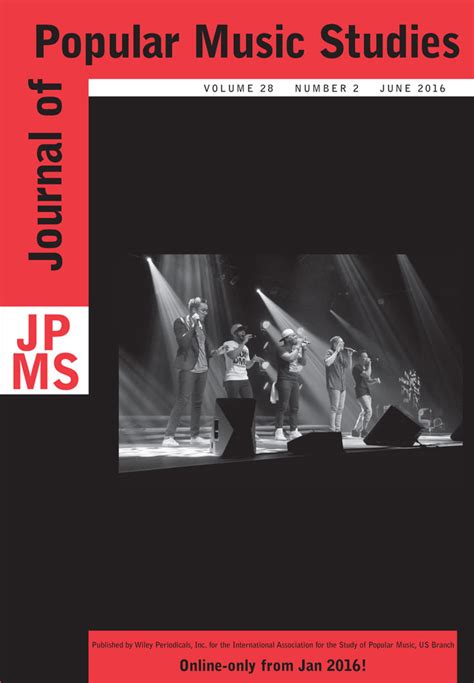 Journal Of Popular Music Studies Vol 28 No 2