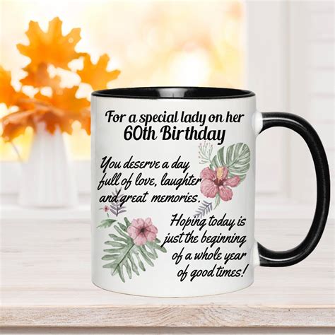 With lots of sweets and. 60th Birthday Gift for Women Cute 60th Mug Sentimental ...