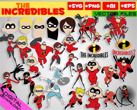 The Incredibles Svg Bundle Incredibles Clipart Incredibles Cut File