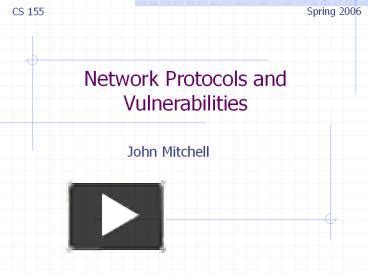 PPT Network Protocols And Vulnerabilities PowerPoint Presentation