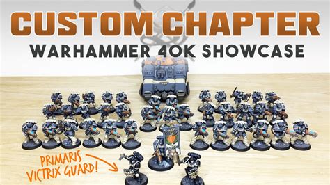 Painting Showcase Space Marine Army Custom Chapter Warhammer 40k Youtube