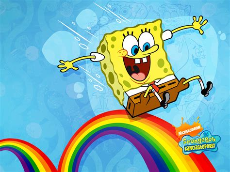 Spongebob Squarepants Images Rainbow Hd Wallpaper And Background Photos
