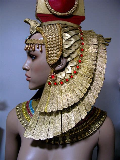 Egyptian Headdress Gold And Red Made To Order Egyptian Etsy
