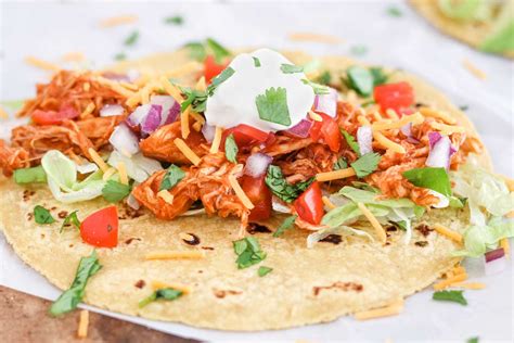 3 Ingredient Crock Pot Chicken Tacos