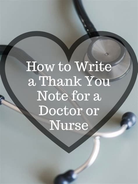 We did not find results for: How to Write Thank You Notes for Doctors and Nurses ...