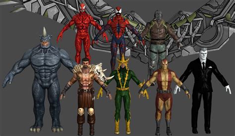 Spiderman Villain Vu Pack Marvel Heroes Xnalara By Xelandis On Deviantart
