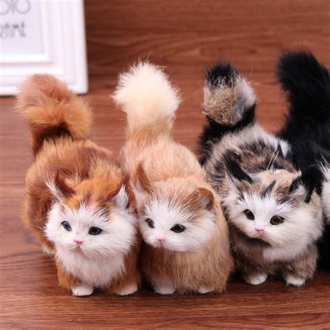 Buy Simulation Plush Cat Toys Electric Stuffed Doll