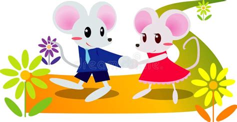 Cute Mouse Cartoon Waving Stock Vector Illustration Of Cartoon 45743978