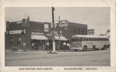 Greyhound Bus Depot Wickenburg Az Postcard