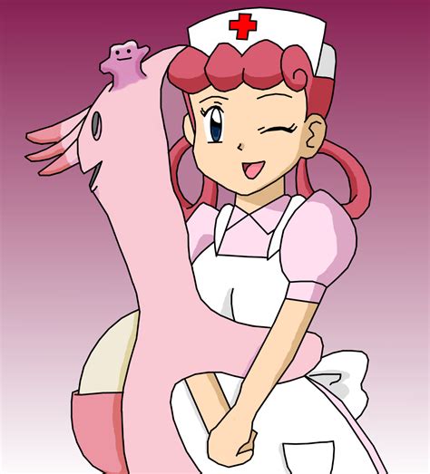 Nurse Joy Disguising Herself As Chansey With Ditto Mario Characters Character Disguise