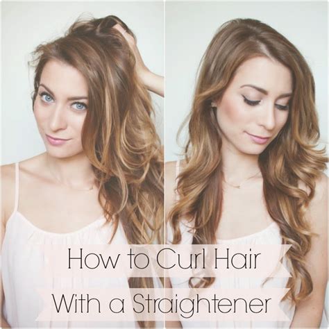 Apply a light pressure and push the. My Everyday Hair - How to Curl Hair with a Straightener in ...