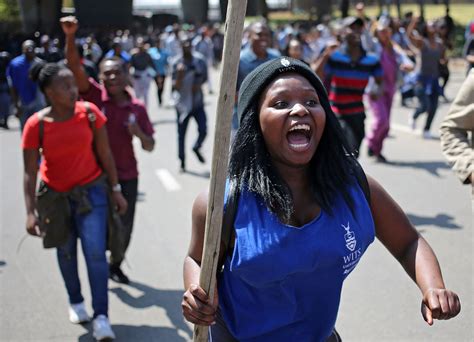South Africa University Fee Protests Turn Violent South Africa Al