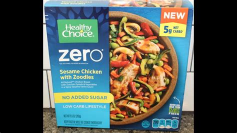 Healthy Choice Zero No Added Sugar Sesame Chicken With Zoodles Review