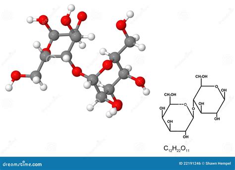 Lactose Molecule Royalty Free Stock Image Image 22191246