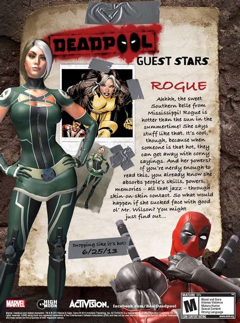 Deadpool Game Includes Rogue As A Guest Star