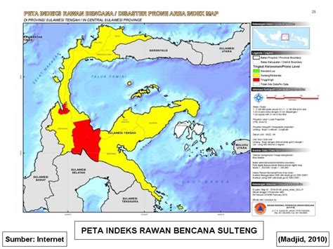 Peta Digital Peta Indeks Rawan Bencana Provinsi Sulawesi Tengah