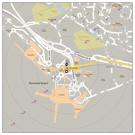 Manchester Airport Tram Stop Local Map Bee Network Powered By Tfgm
