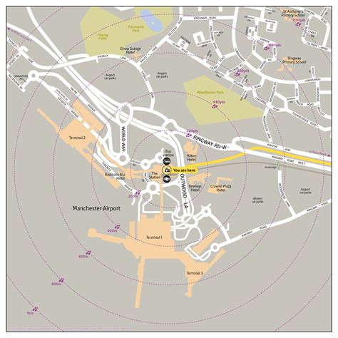 Map Of Manchester Airport Map Of The World