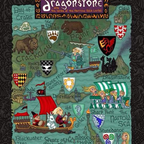 Dragonstone Game Of Thrones Map Westeros Map A Song Of Ice And Fire