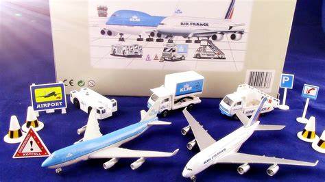 Airport Playset Kokoelma「klm Air France A380」「british Airways Toy