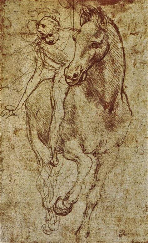 Leonardo Da Vinci Study Of Horse And Rider 1481 Renaissance Art