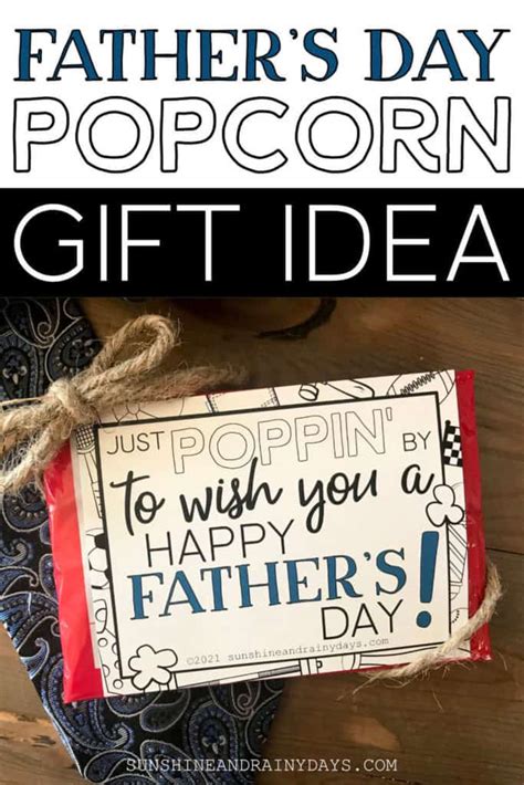 Fathers Day Popcorn T Idea Sunshine And Rainy Days