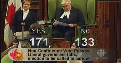 Canadian Vote Of No Confidence News Special C