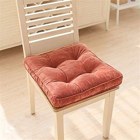 Novwang Thickening Solid Color Square Seat Cushions Officedining Chair