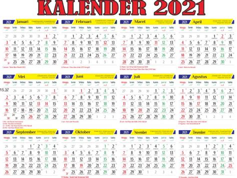 Kalender 2021 Lengkap Dengan Tanggal Merah Lucu 5 15 17 28 29