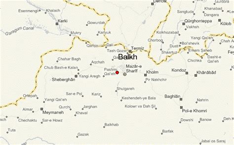 Balkh Afghanistan Map