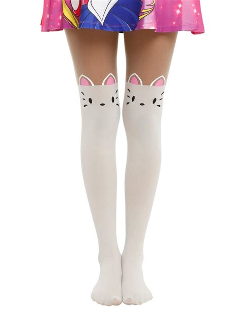 Lovesick Cat Tail Faux Thigh High Tights Hot Topic