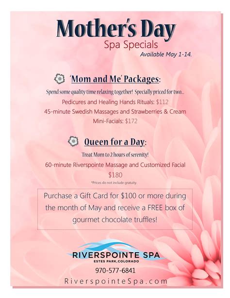 Mothers Day 2014 Treat Mom To A Day At The Spa Hardworking Moms Need To Relax Estespark