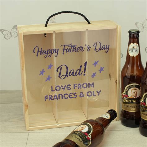 As president nixon declared it a national holiday on may 1, 1972 with the official holiday kicking off june 18, 1972. Personalised Fathers Day Triple Bottle Wooden Gift Box By ...