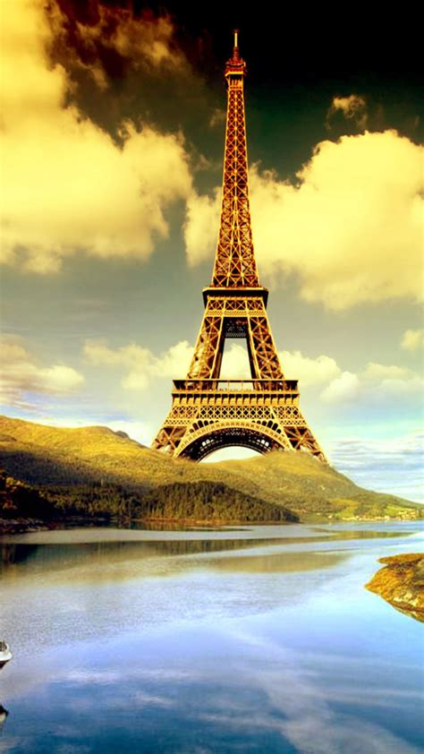 Eiffel Tower Photo Manipulation Wallpaper For 1080x1920