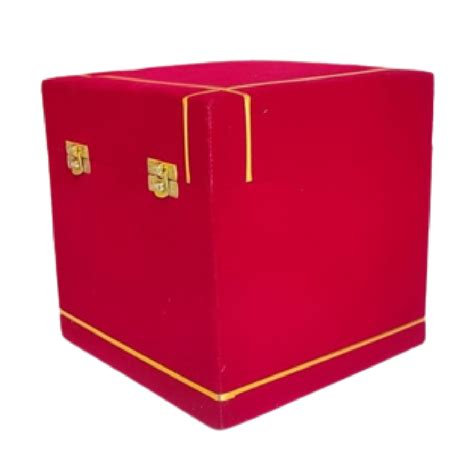 matt red wooden velvet t box for ting size 8 x 8 x 8 inch lxwxh at rs 1000 piece in