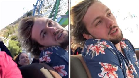 Guy Passes Out While On Rollercoaster Youtube