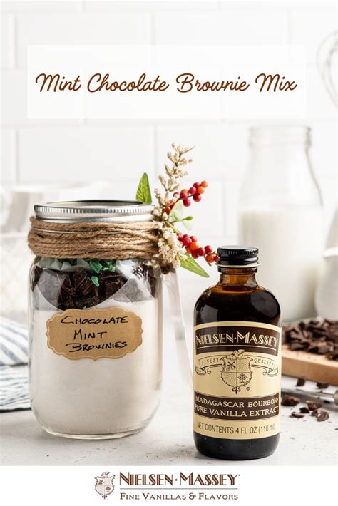 Chocolate Mint Brownie Mix Nielsen Massey Vanillas Recipe