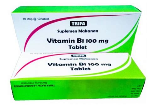 Vitamin B1 100 Mg Tab Box 100 Trifa