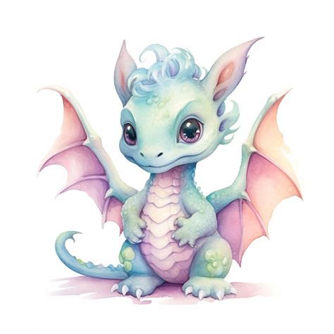 Premium Photo A Baby Dragon With Wings And Wings