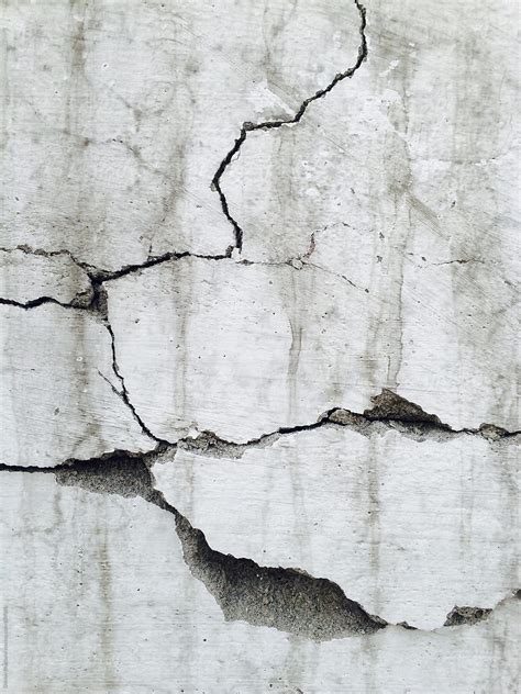 Large Gaping Cracks On A Wall By Stocksy Contributor Shikhar